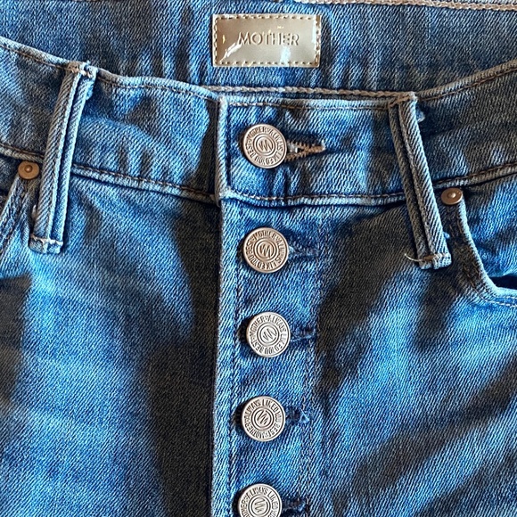 MOTHER denim Pixie Dazzler Ankle Fray Sz 28 - Picture 5 of 5